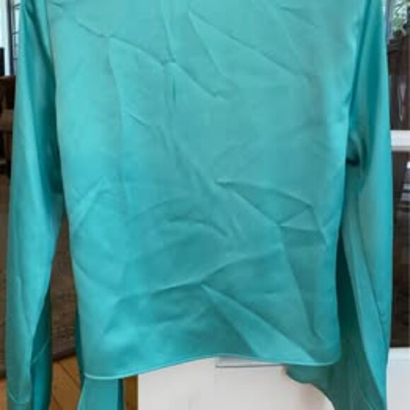 ZARA Satin Effect Wrap Blouse - Picture 3 of 4